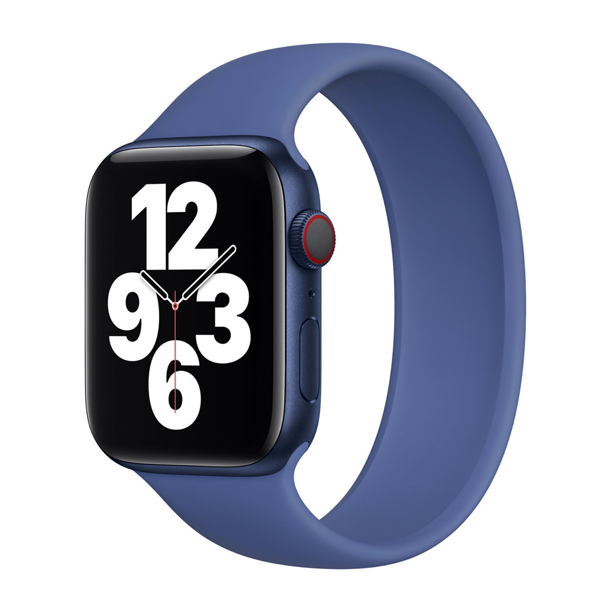 Bracelet Boucle unique en Silicone Apple Watch | 44/45/46/49 mm - Taille 8 - Toma Blue