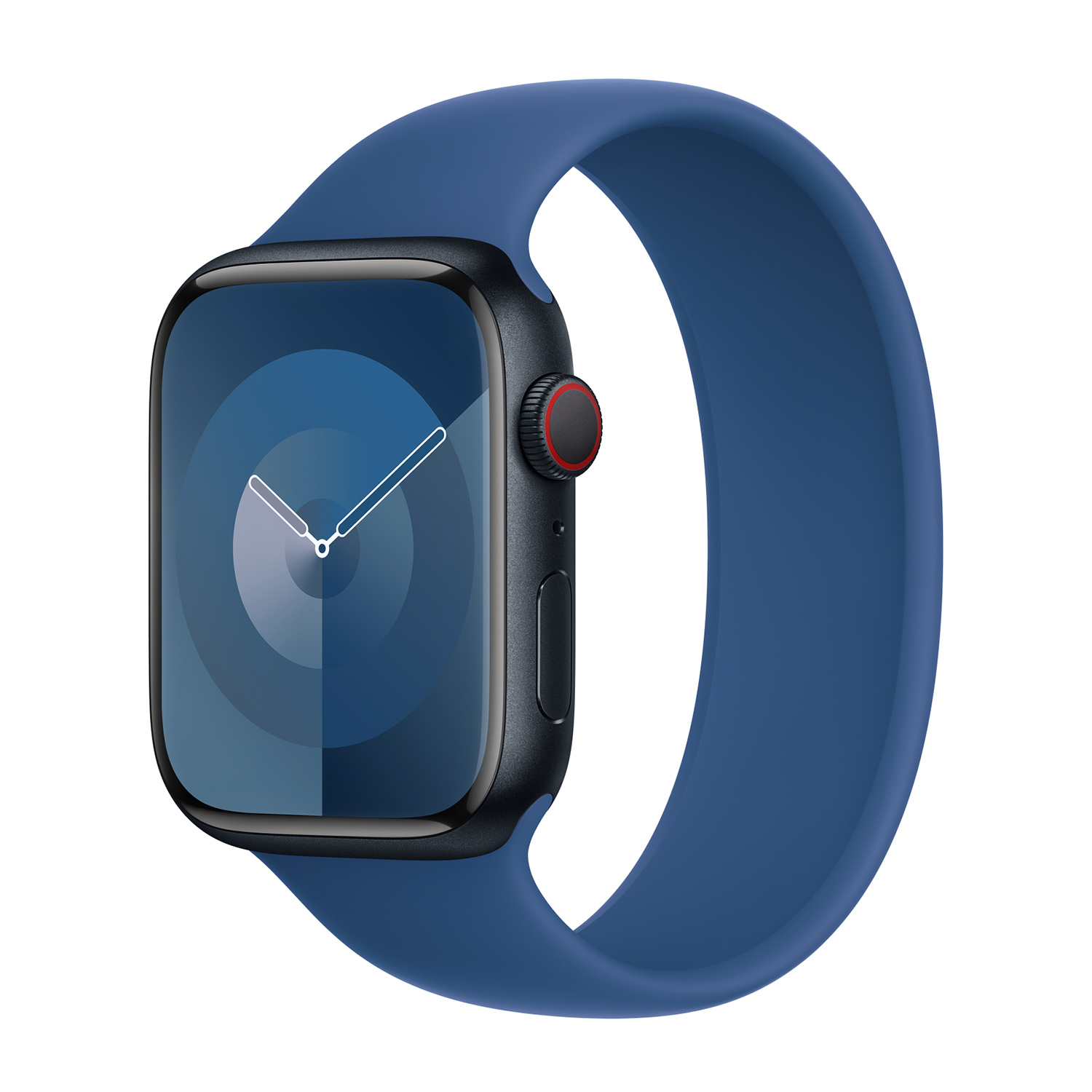 APPLE Bracelet Boucle unique en Silicone  Watch 44/45/46/49 mm - Taille 7 - Blue Ocean