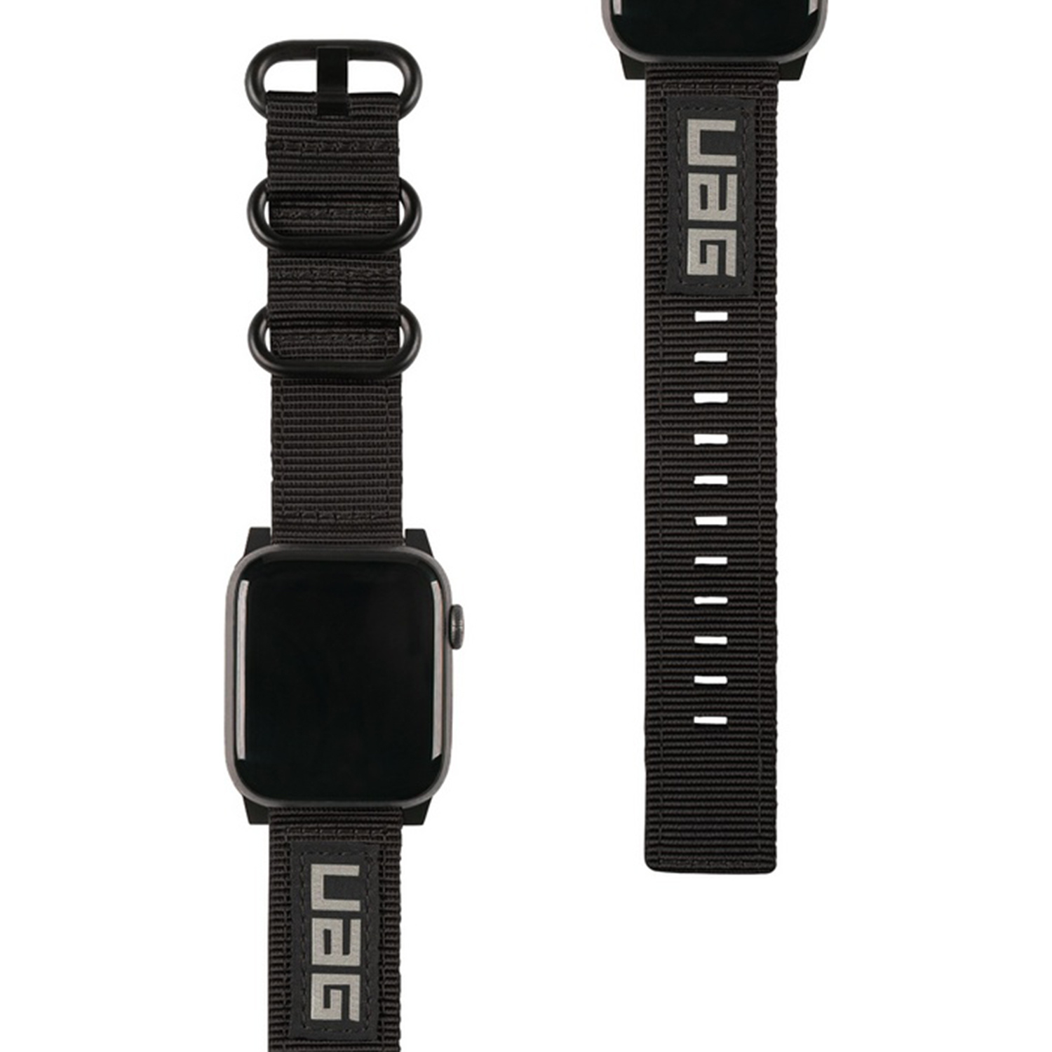 UAG  Bracelet Nato Apple Watch Series 1 t/m 9 / SE (38/40/41 mm)  Series 10 / 11 (42 mm) - Noir