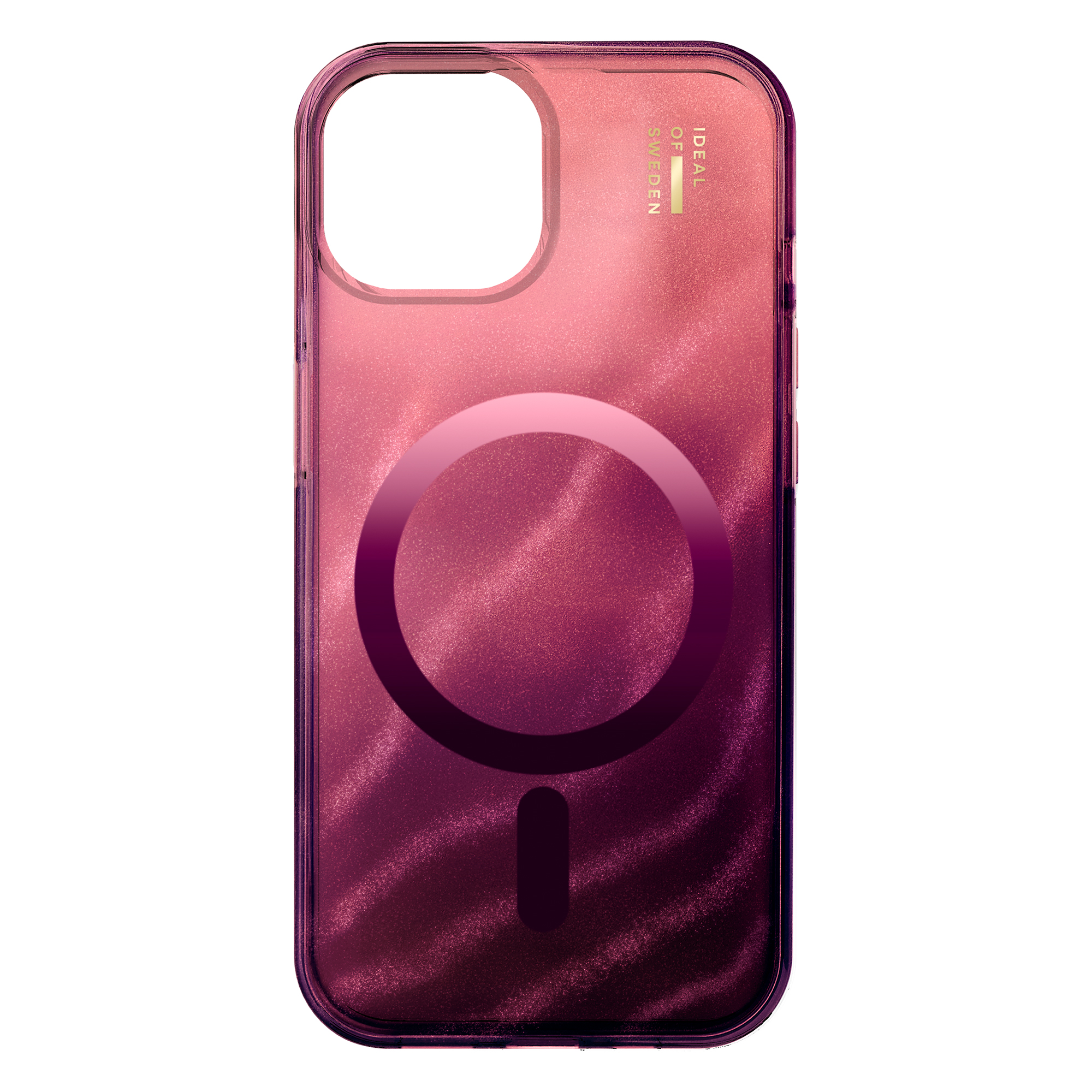 IDEAL OF SWEDEN  Coque Clear MagSafe pour Apple iPhone 13 / 14 / 15 / 16e - Cherry Lacquer - Neuf