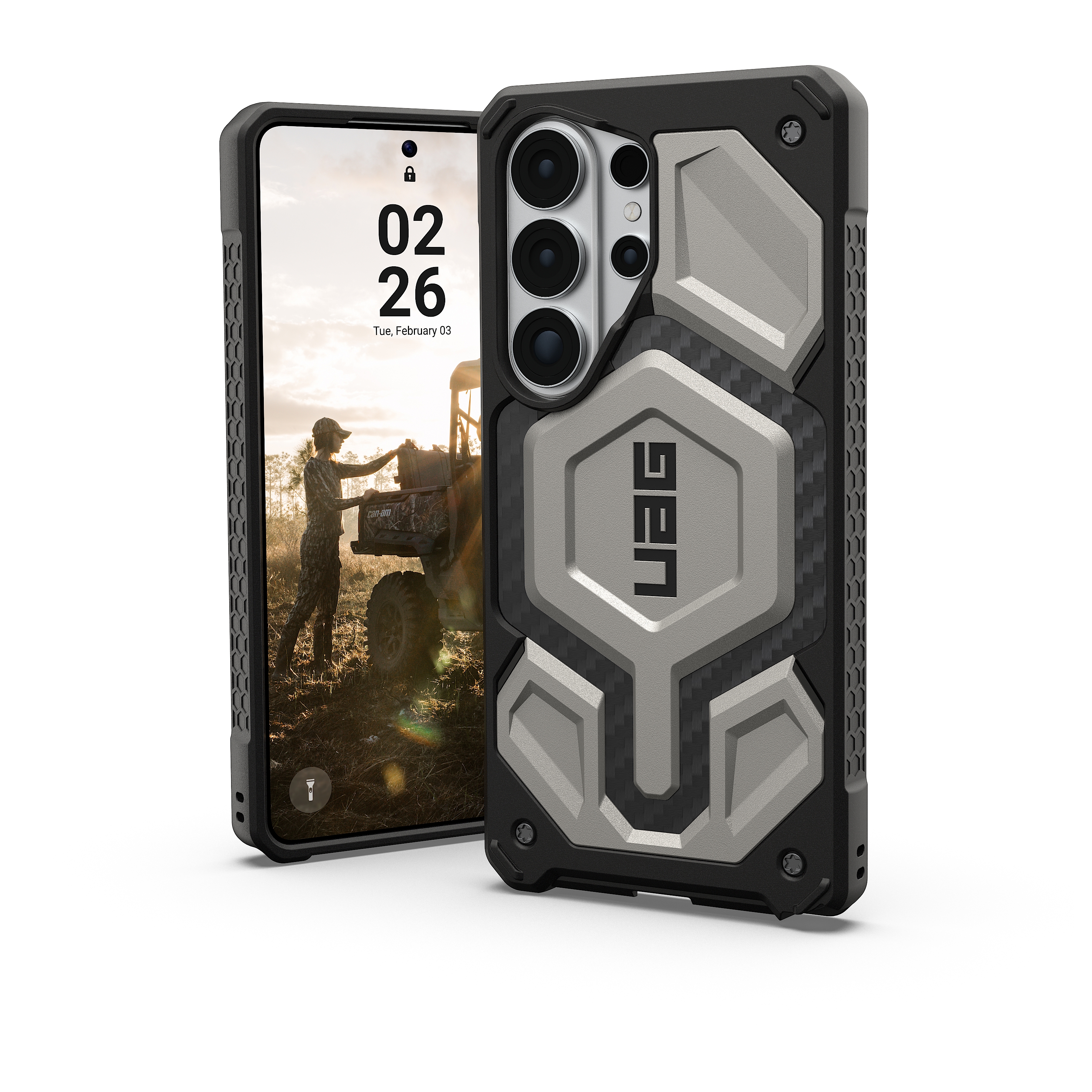 UAG  Coque arri&egrave;re Monarch Pro Samsung Galaxy S26 Ultra - Titanium