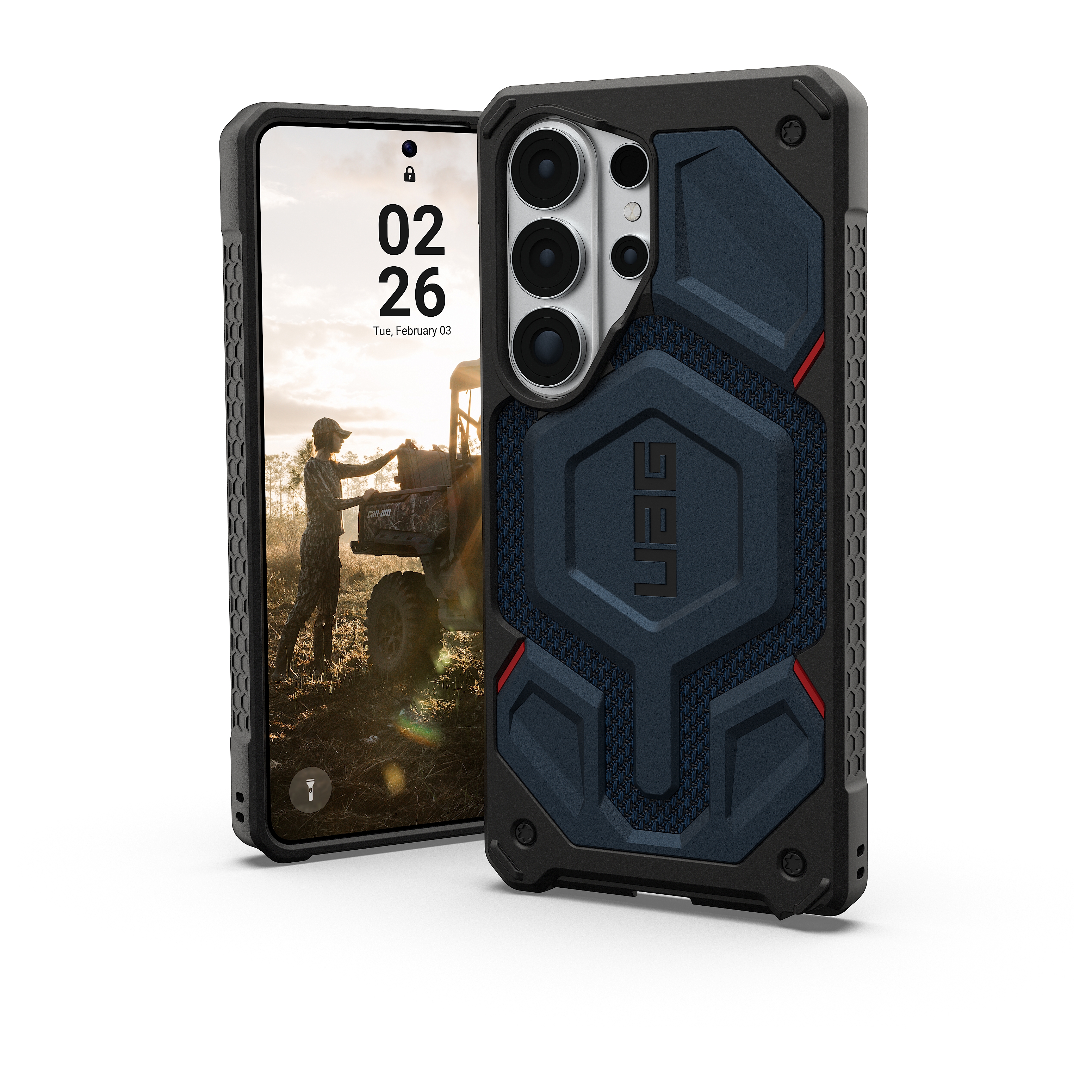 UAG  Coque arri&egrave;re Monarch Pro Samsung Galaxy S26 Ultra - Kevlar Mallard