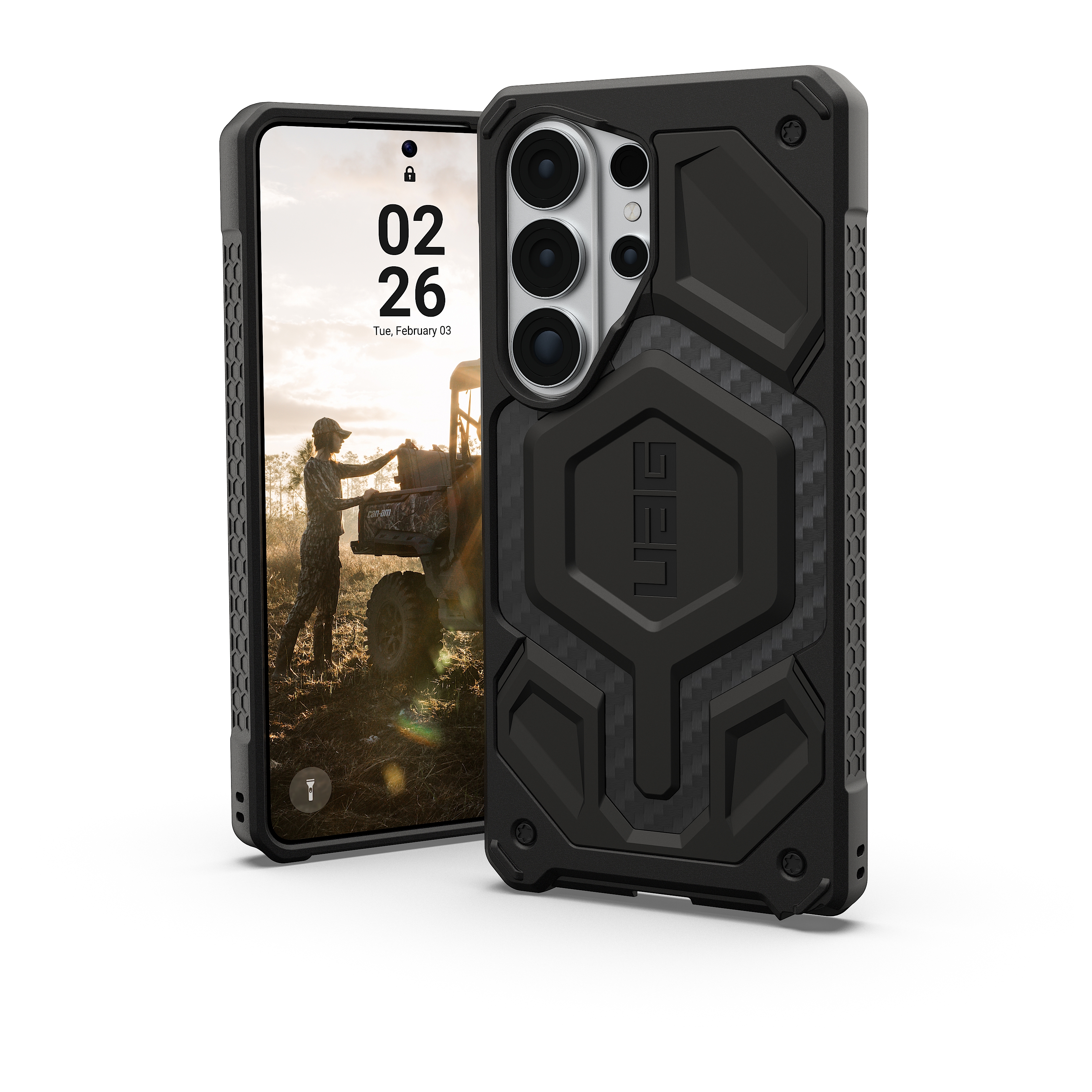 UAG  Coque arri&egrave;re Monarch Pro Samsung Galaxy S26 Ultra - Carbon Fiber