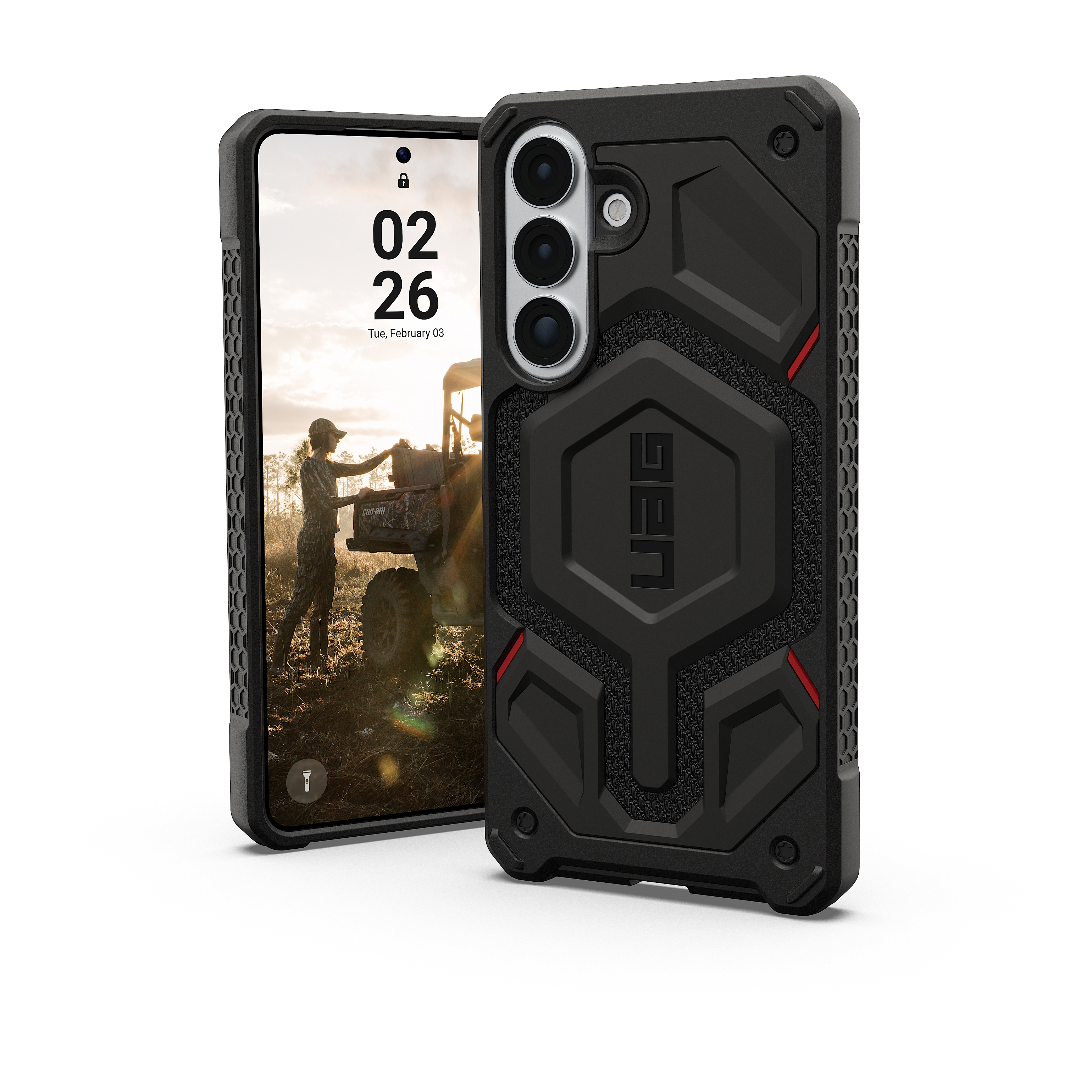 UAG  Coque arri&egrave;re Monarch Pro Samsung Galaxy S26 Plus - Kevlar Black