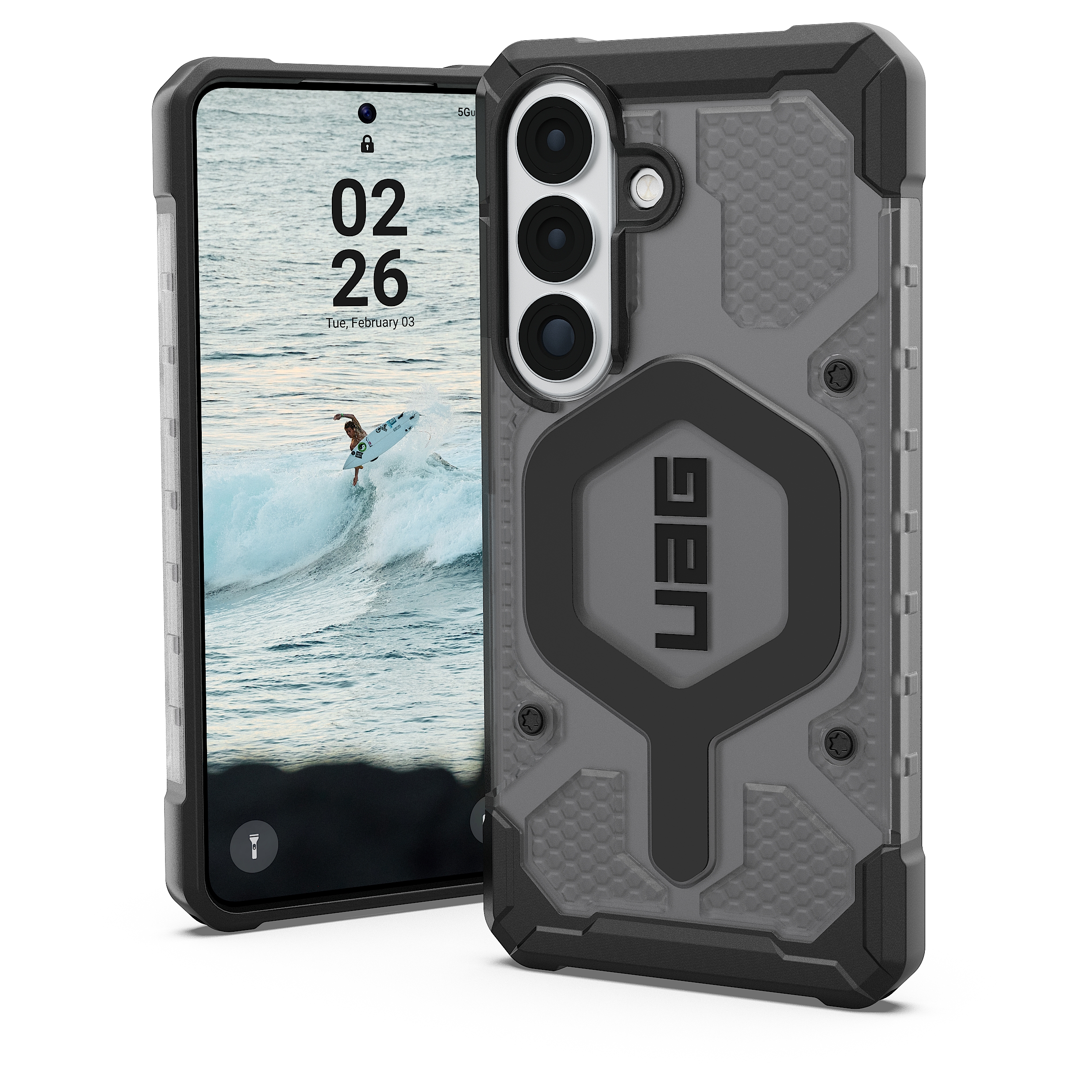 URBAN ARMOR GEAR Coque  Pathfinder Samsung S26 Plus Transparent/noir