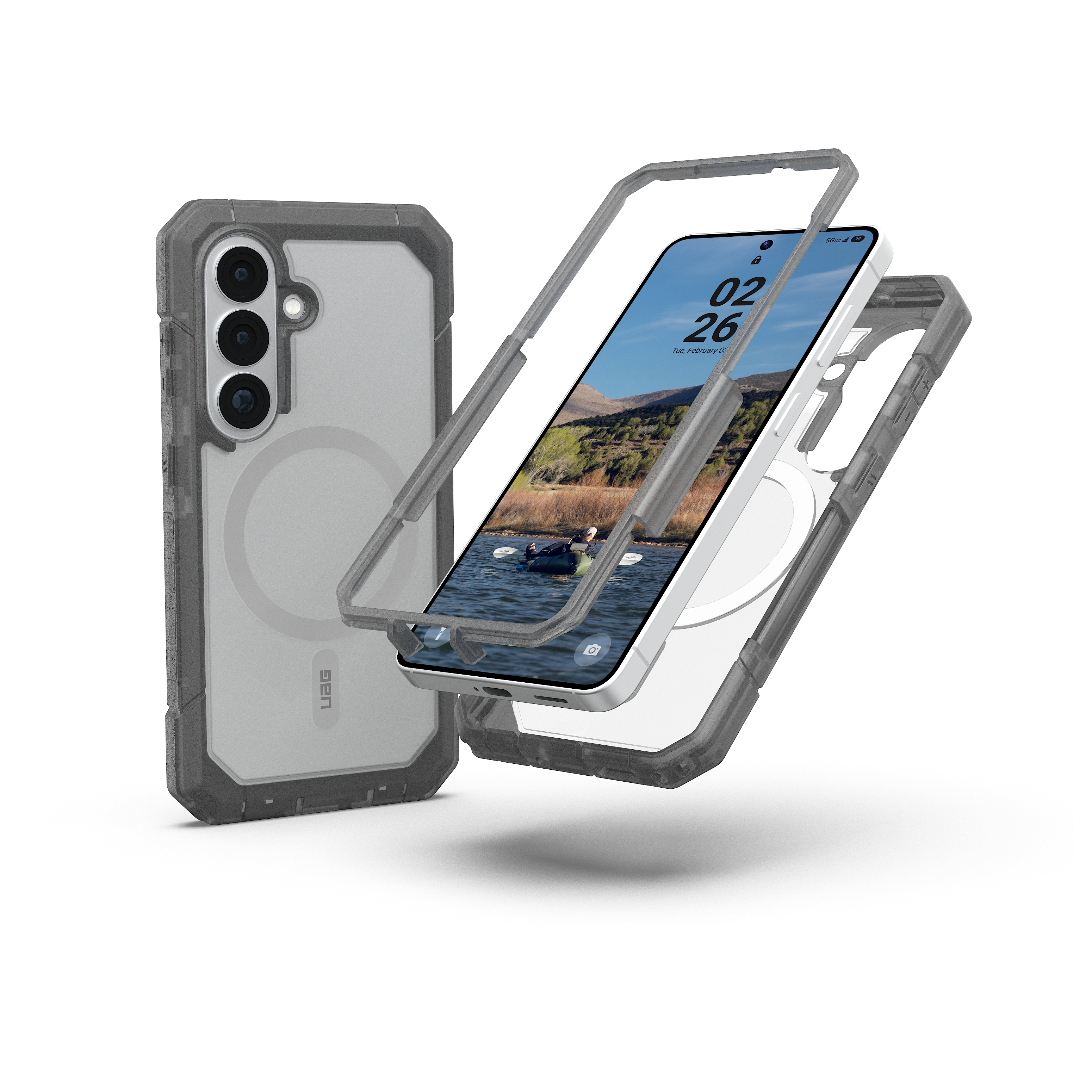 UAG Coque Pour Galaxy S26 Plus Magsafe Antichoc S&eacute;rie Trooper Gris 