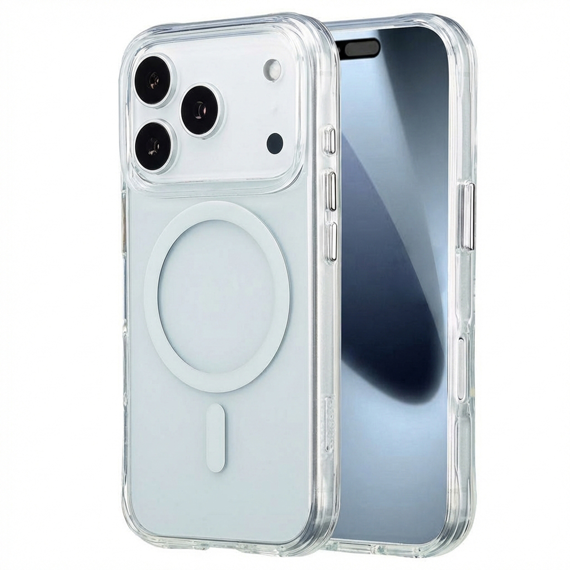 IMOSHION Coque Rugged Air MagSafe pour iPhone 17 Pro - Transparent