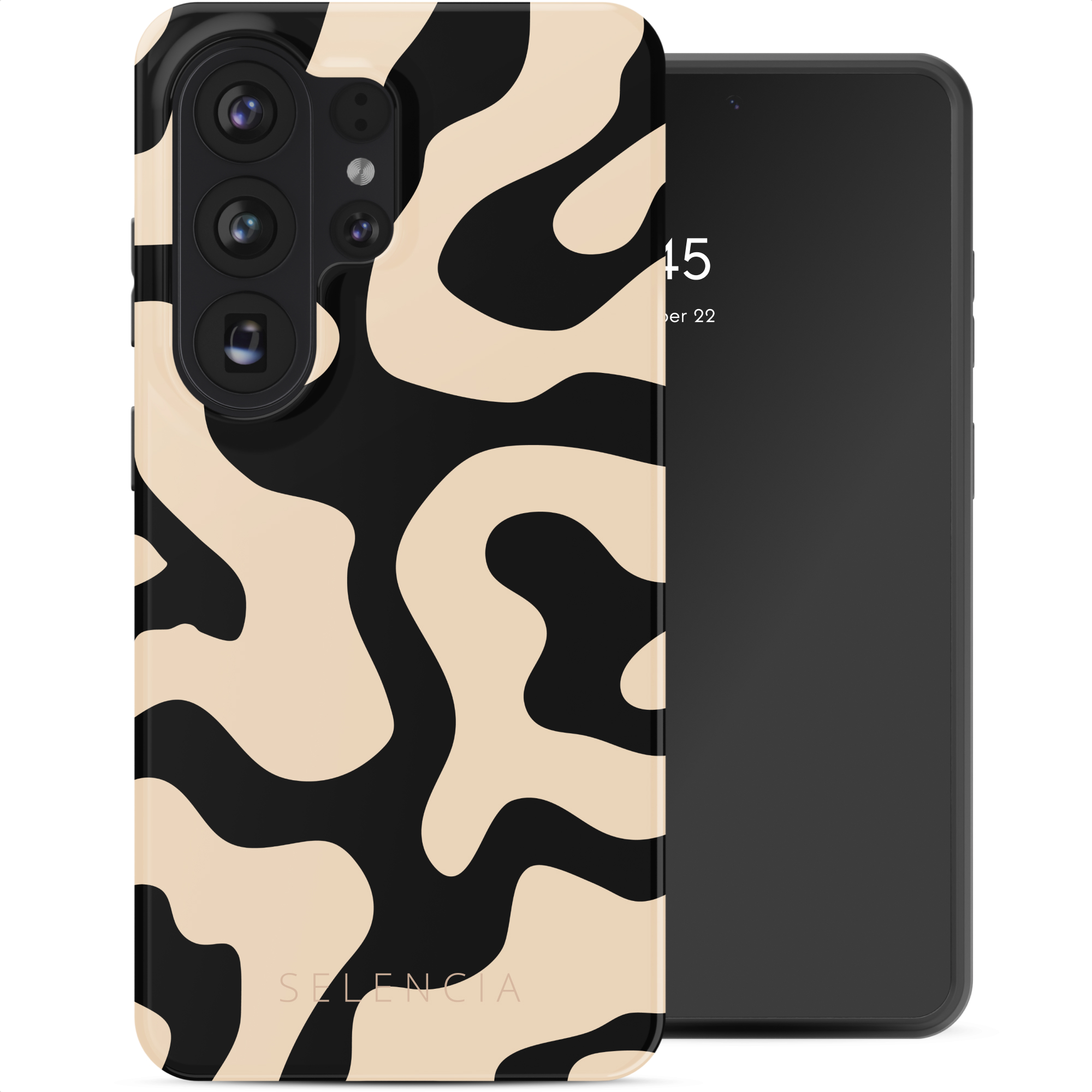 SELENCIA Coque arri&egrave;re Vivid avec MagSafe pour Samsung Galaxy S26 Ultra - Art Wave Black