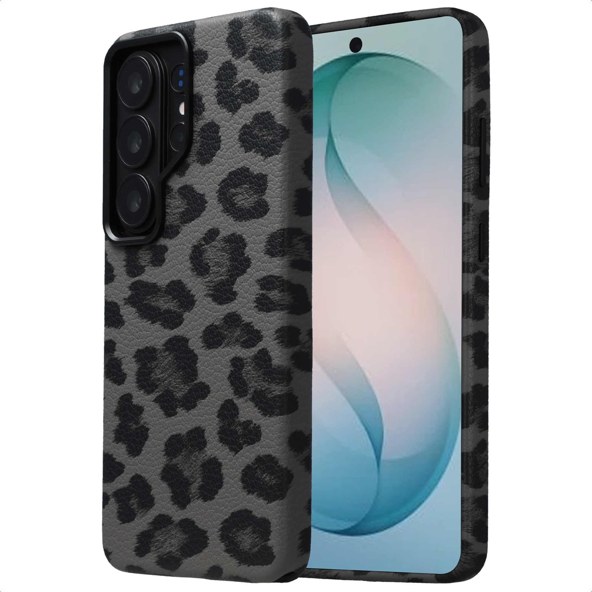 SELENCIA Coque Sabi imprim&eacute; panth&egrave;re avec MagSafe Samsung Galaxy S26 Ultra - Midnight Black