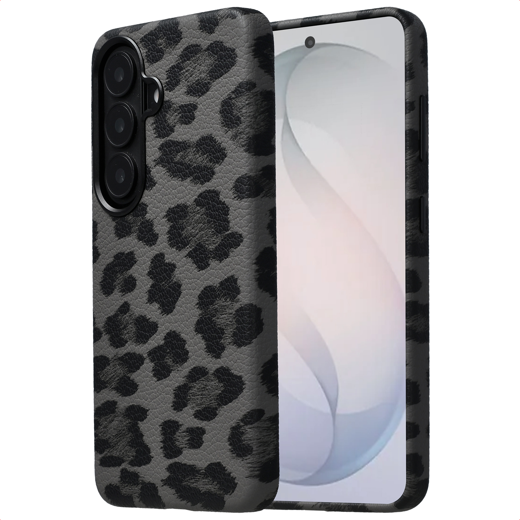 SELENCIA  Coque Sabi imprim&eacute; panth&egrave;re avec MagSafe Samsung Galaxy S26 - Midnight Black