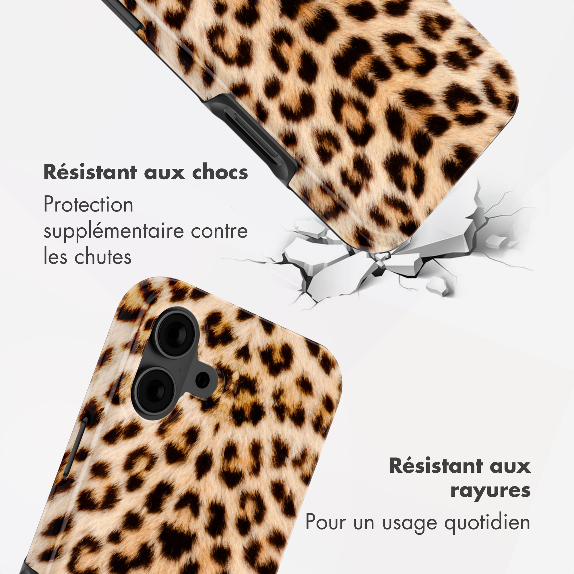 SELENCIA  Coque arri&egrave;re Vivid pour Apple iPhone 16 - Wild Leo - Neuf