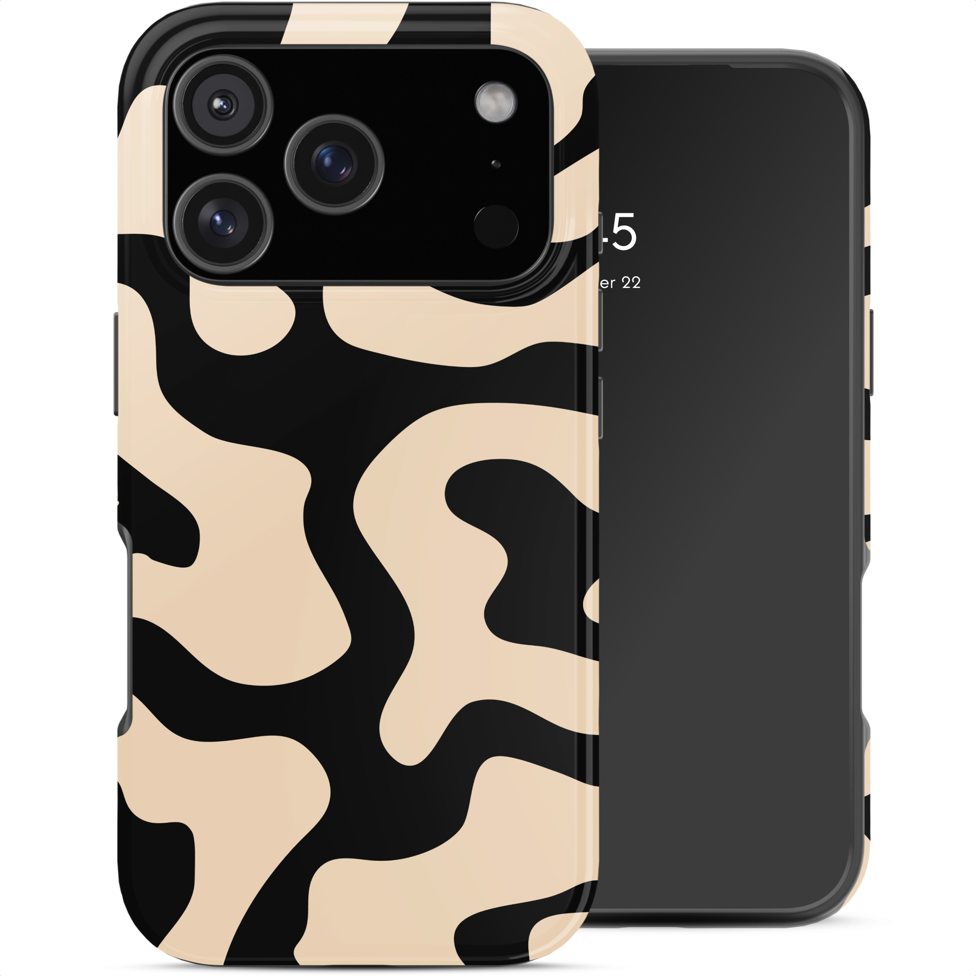 SELENCIA  Coque arri&egrave;re Vivid Apple iPhone 17 Pro Max - Art Wave Black