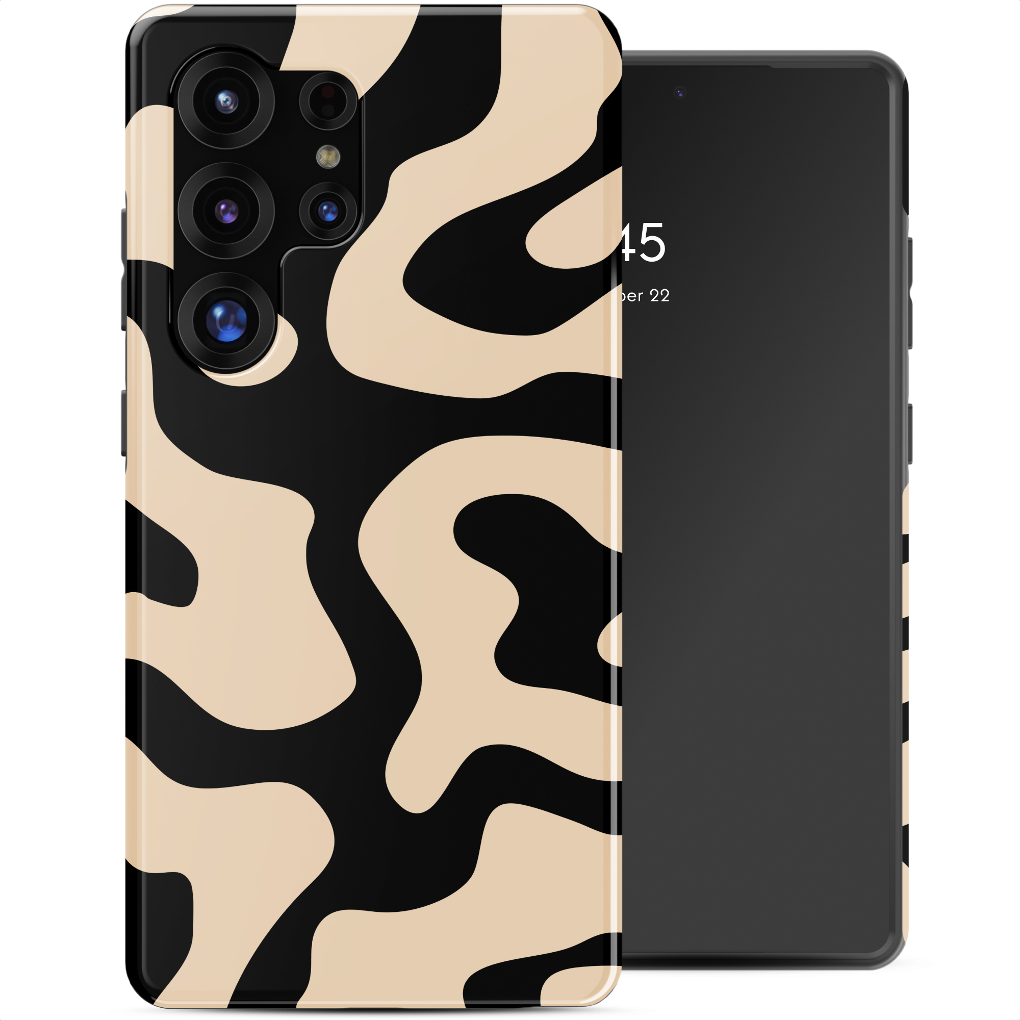 SELENCIA Coque arri&egrave;re Vivid avec MagSafe pour Samsung Galaxy S25 Ultra - Art Wave Black