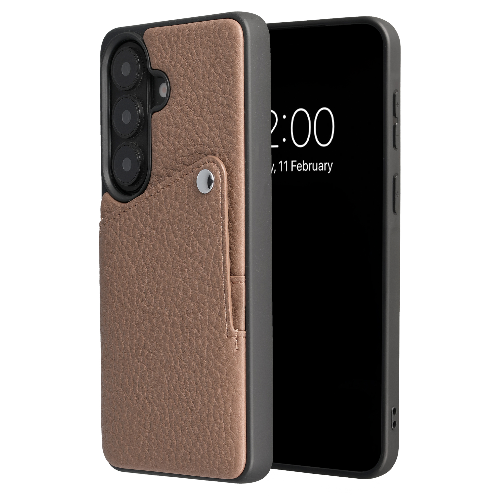 SELENCIA  Coque Riva avec porte-cartes Samsung Galaxy S26 - Mocha Brown