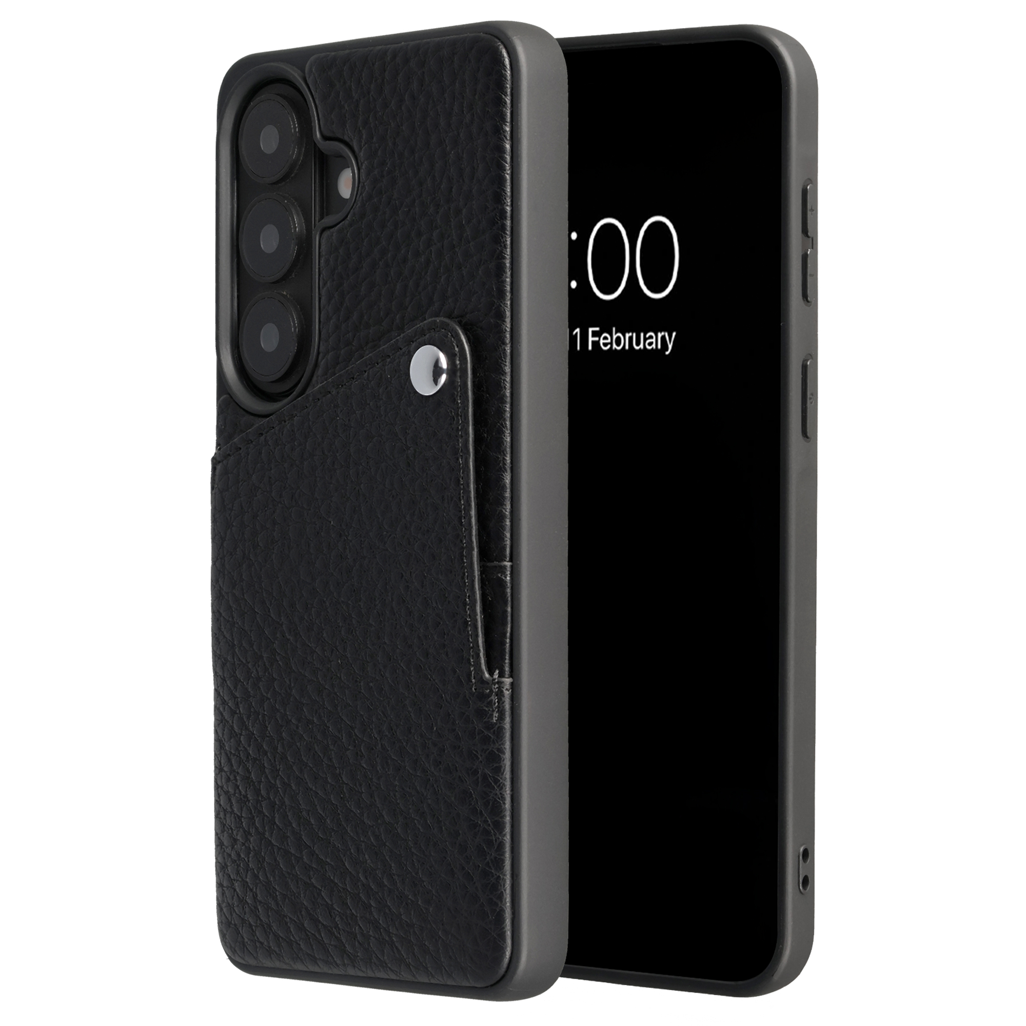 SELENCIA  Coque Riva avec porte-cartes Samsung Galaxy S26 Plus - Noir
