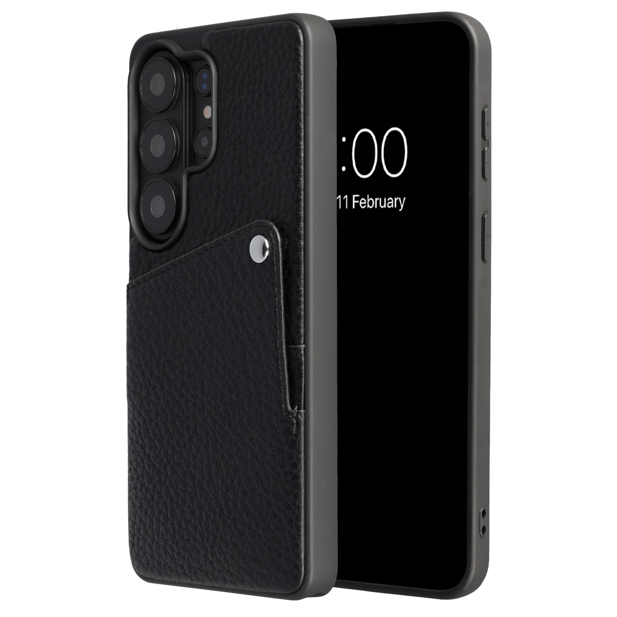 SELENCIA  Coque Riva avec porte-cartes Samsung Galaxy S26 Ultra - Noir
