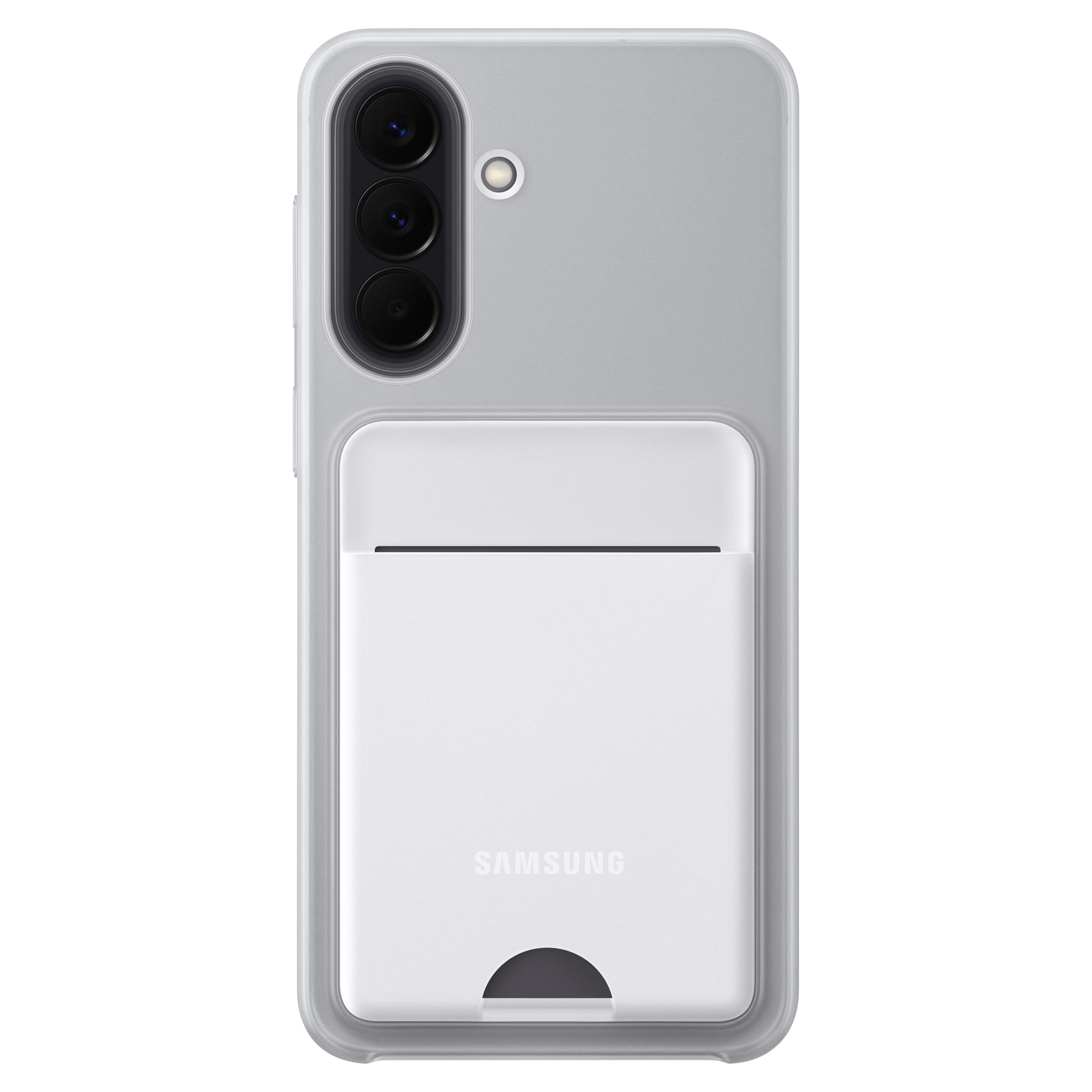 SAMSUNG Coque Pour  Galaxy A57 Avec Porte-cartes Ext&eacute;rieur Blanc 