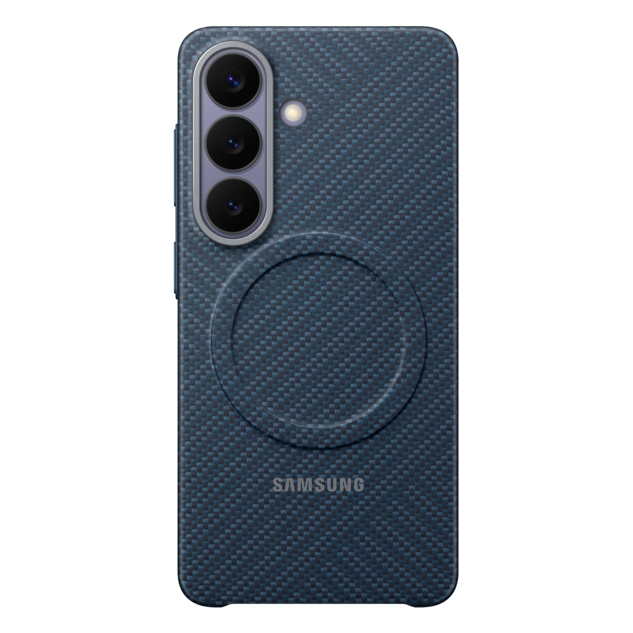 SAMSUNG Coque Magsafe Pour Galaxy S26 Effet Carbone Antichoc Indigo 