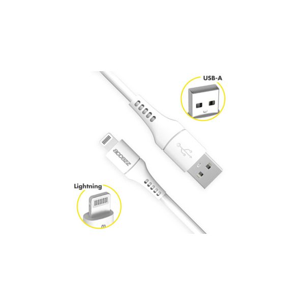 Accezz Câble Lightning vers USB pour iPhone 11 Pro Certifié MFi 0,2