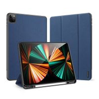 Dux Ducis Coque tablette Domo iPad Pro 12.9 (2022) / Pro 12.9 (2021) / Pro 12.9 (2020) - Bleu foncé