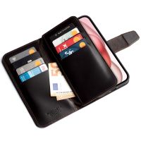 Wachikopa Étui de téléphone portefeuille Multi Wallet iPhone 15 - Dark Brown