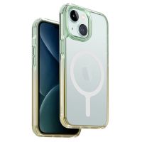 Uniq Coque Combat Duo MagSafe iPhone 15 - Mint (Sea Green/ Soft Yellow)