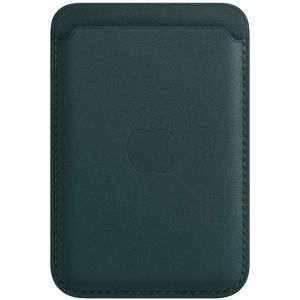 Apple Leather Wallet MagSafe (Apple Wallet 2nd generation) - Avec la fonctionnalité AirTag intégrée - Forest Green