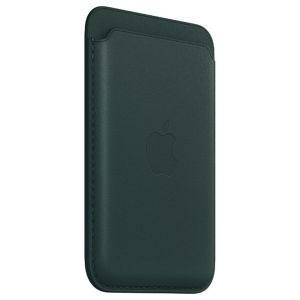 Apple Leather Wallet MagSafe (Apple Wallet 2nd generation) - Avec la fonctionnalité AirTag intégrée - Forest Green