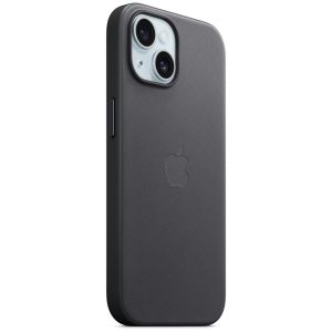 Apple ﻿Coque FineWoven MagSafe iPhone 15 - Noir