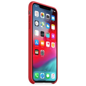 Apple Coque en silicone iPhone Xs Max - Rouge