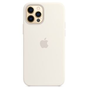 Apple Coque en silicone MagSafe iPhone 12 (Pro) - White
