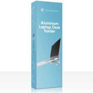iMoshion Socle de bureau pour ordinateur portable - Réglable - Maximum 18 pouces - Aluminium - Argent