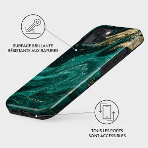 Burga Coque arrière Tough iPhone 15 - Emerald Pool