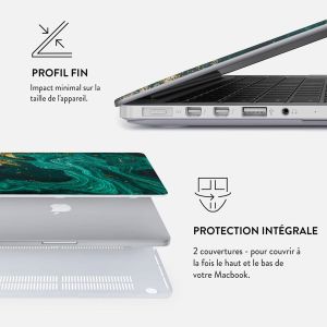Burga Coque Rigide MacBook Pro 13 pouces (2020 / 2022) - A2289 / A2251 - Emerald Pool