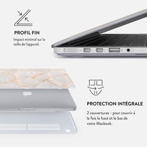 Burga Coque Rigide MacBook Air 13 pouces (2018-2020) - A1932 / A2179 / A2337 - Vanilla Sand
