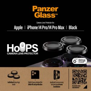 PanzerGlass Protection d'écran camera Hoop Optic Rings iPhone 14 Pro / 14 Pro Max