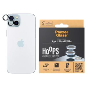 PanzerGlass Protection d'écran camera Hoop Optic Rings iPhone 15 / 15 Plus - Blue