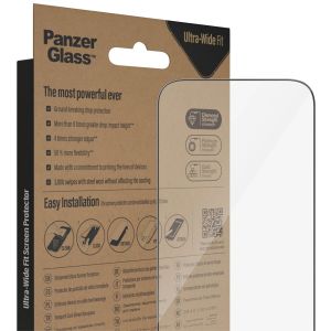 PanzerGlass Protection d'écran Ultra-Wide Fit Anti-bactérienne avec applicateur iPhone 14 Pro