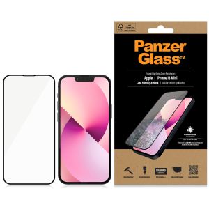 PanzerGlass Protection d'écran en verre trempé Case Friendly Anti-bactéries iPhone 13 Mini - Noir