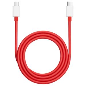 OnePlus Câble USB-C vers USB-C d'origine 12A - 120 Watt - 1 mètre - Rouge