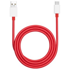 OnePlus Câble USB-A vers USB-C d'origine 10A - 100 Watt - 1 mètre - Rouge
