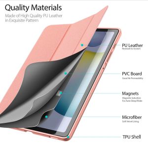 Dux Ducis Coque tablette Domo Samsung Galaxy Tab S6 Lite / Tab S6 Lite (2022) / Tab S6 Lite (2024) - Rose