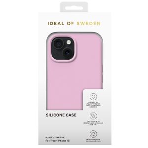iDeal of Sweden Coque Silicone iPhone 15 - Bubble Gum Pink