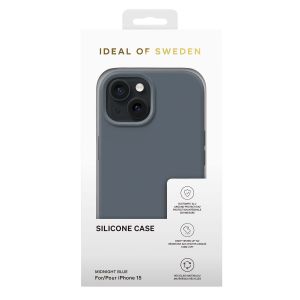 iDeal of Sweden Coque Silicone iPhone 15 - Midnight Blue