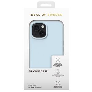 iDeal of Sweden Coque Silicone iPhone 15 - Light Blue