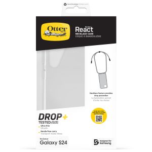 OtterBox Coque arrière React Necklace Samsung Galaxy S24 - Clear