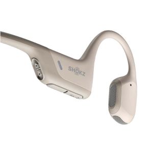 Shokz OpenRun Pro - Écouteurs sans fil Open-Ear - Conduction osseuse - Beige