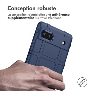 iMoshion Coque Arrière Rugged Shield Google Pixel 6a - Bleu foncé