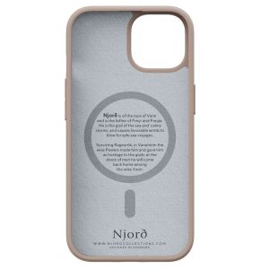 Njorð Collections Coque en tissu MagSafe iPhone 15 - Pink Sand