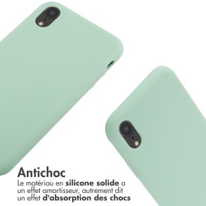 iMoshion ﻿Coque en silicone avec cordon iPhone Xr - Menthe verte